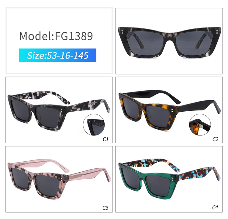 FG1389-flat top sunglasses FG1389-gafas de sol con parte superior plana