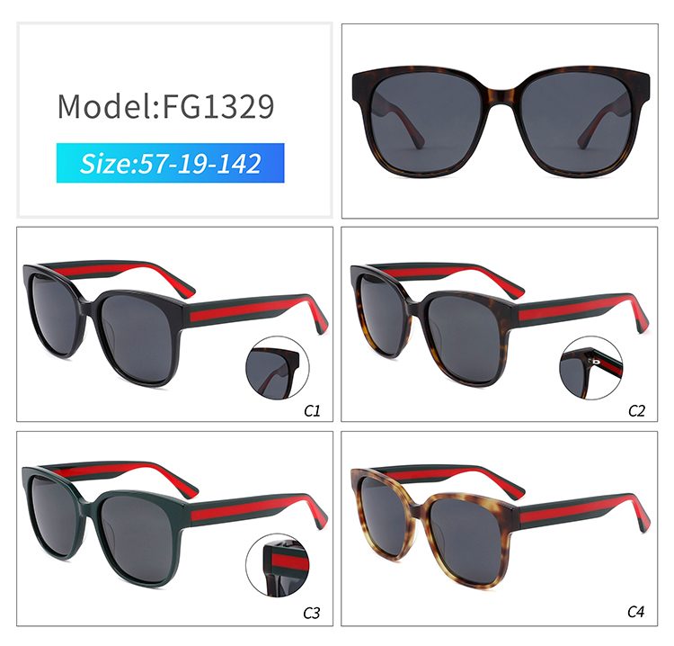 FG1329-women's acetate sunglasses FG1329 - Gafas de sol de acetato para mujer.