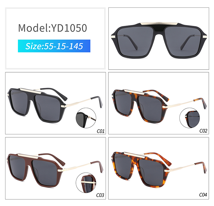 YD1050-acetate and metal glasses YD1050-gafas de acetato y metal