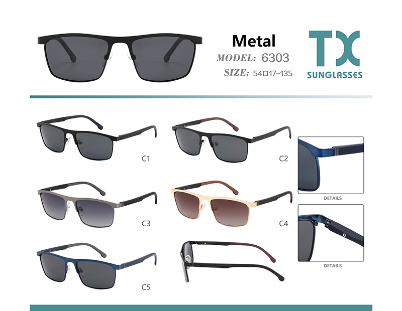 Wholesale Metal Sunglasses 6303 Gafas De Sol De Metal 6303 al por mayor