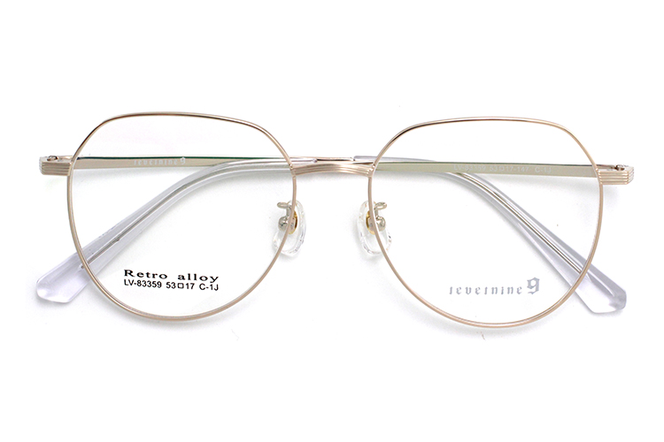 Monturas de gafas de hombre de metal - Oro