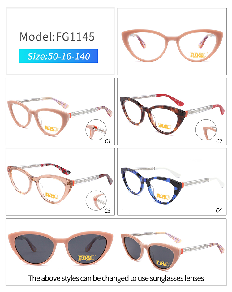 FG1145 gafas de moda para mujer FG1145