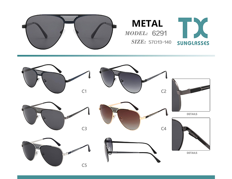 Wholesale Metal Sunglasses 6291 Gafas De Sol De Metal 6291 al por mayor