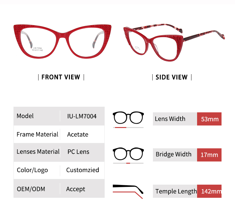 Gafas tipo ojo de gato - Talla