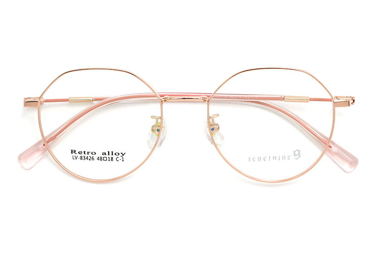 Marcos metálicos redondos - Oro rosa