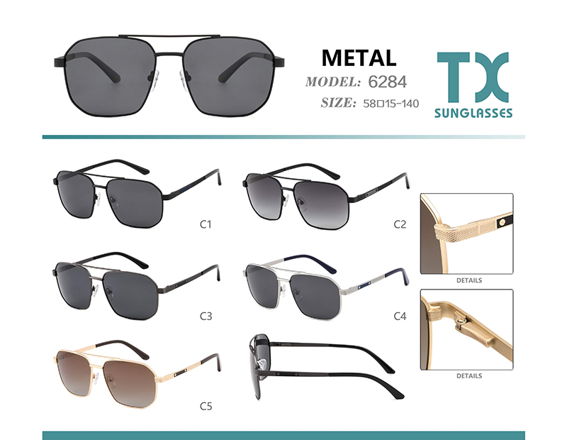 Wholesale Metal Sunglasses 6284 Gafas De Sol De Metal 6284 al por mayor