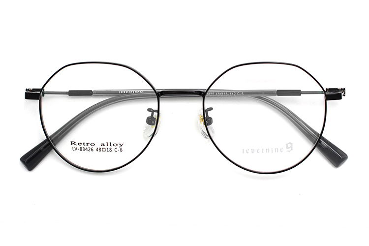 Marcos metálicos redondos - Negro