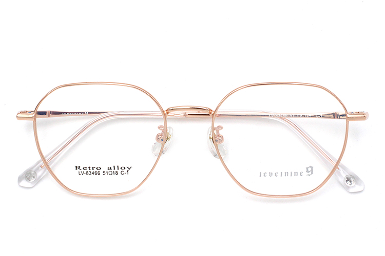 Gafas con montura de metal - Oro