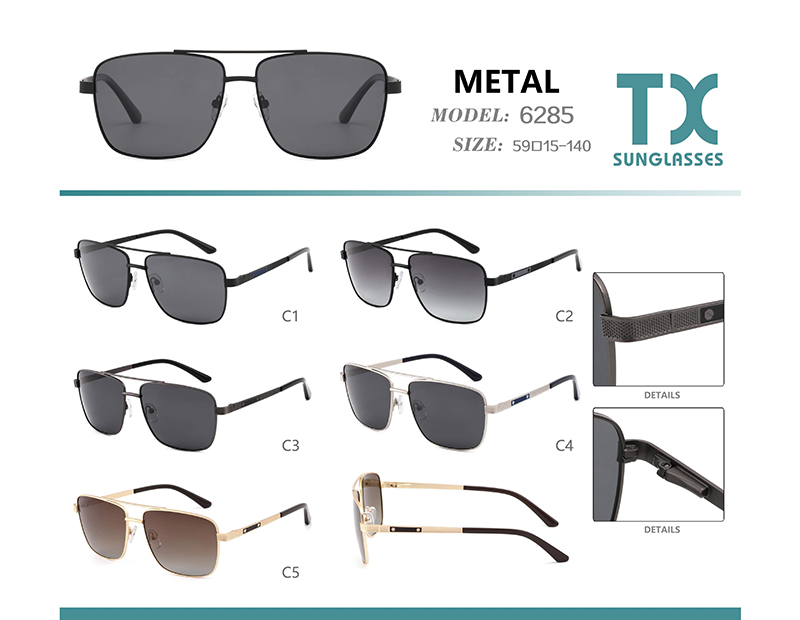 Wholesale Metal Sunglasses 6285 Gafas De Sol De Metal 6285 al por mayor