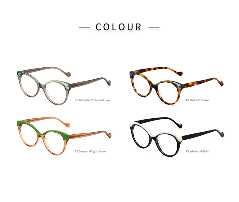 Gafas de ojo de gato para mujer Frames_color
