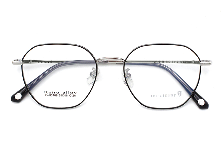 Gafas con montura metálica - Gris y negro