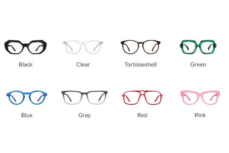 What color glasses frames are in style ¿De qué color están de moda las monturas de gafas?