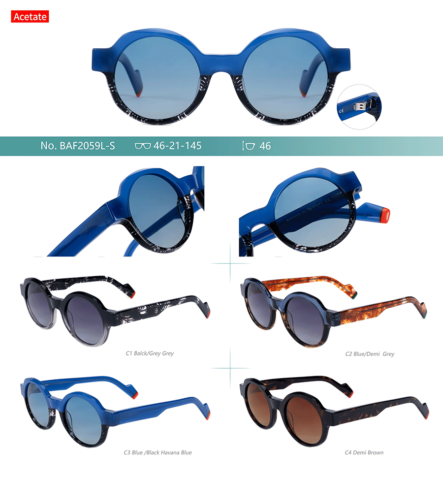 Wholesale Acetate Sunglasses-BAF2059LS Venta al por mayor Gafas de sol de acetato-BAF2059LS