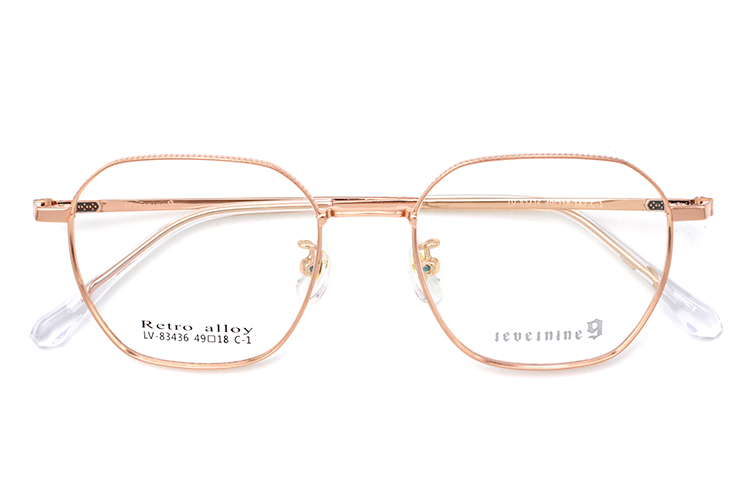 Monturas ópticas grandes - Oro