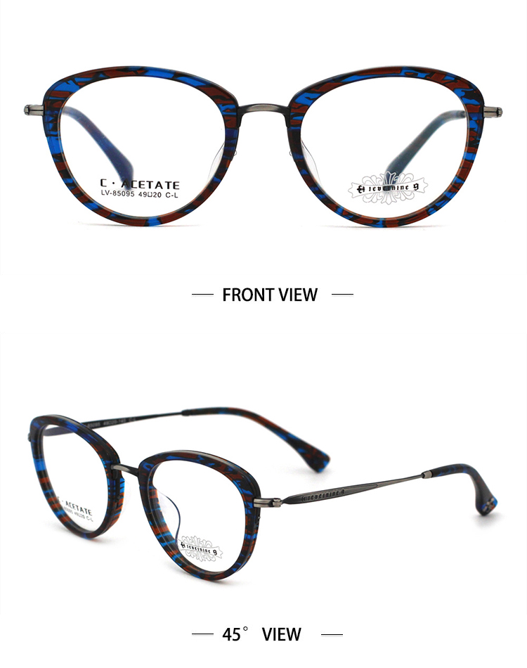 SKU-L Monturas de gafas de ojo de gato de diseñador SKU-L