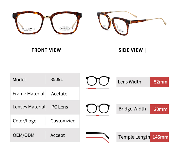 85091_01 monturas para anteojos de diseñador 85091_01