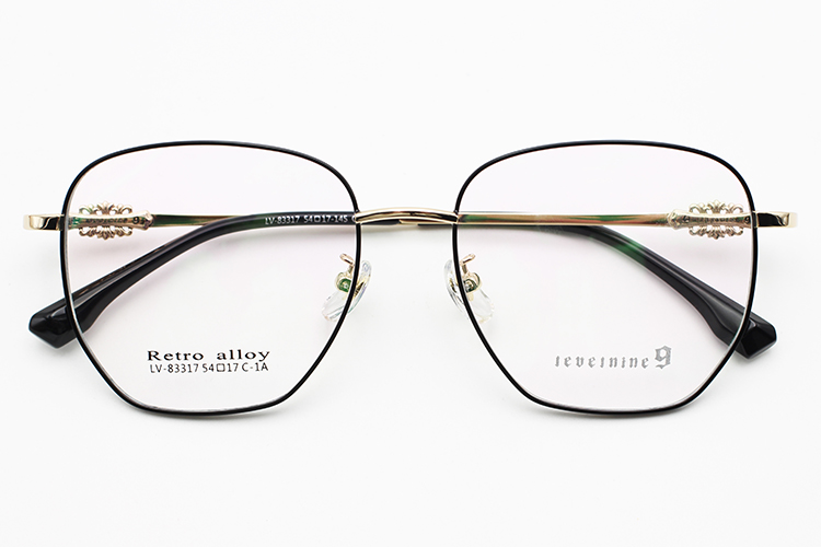 Gafas Hombre Metal - Negro&Oro