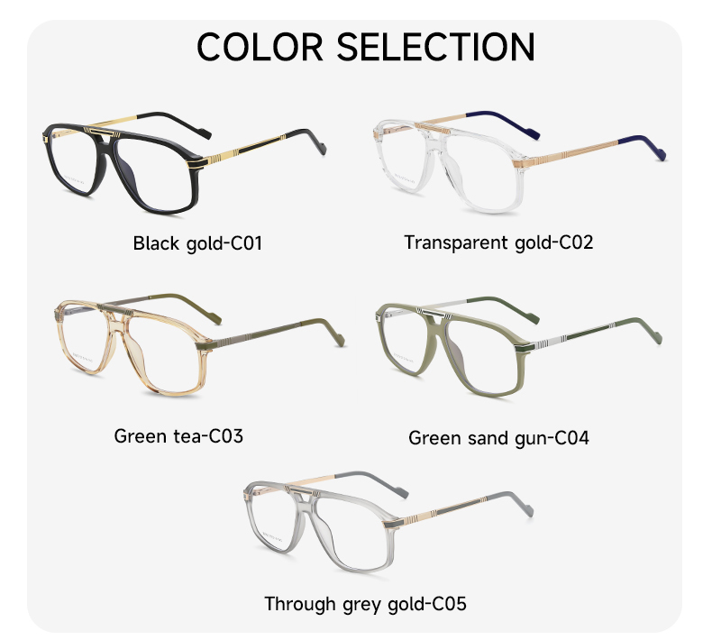 Anteojos de aviador extragrandes_color