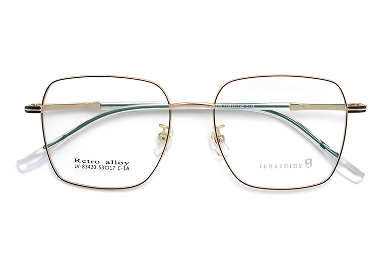 Monturas de gafas grandes - Oro