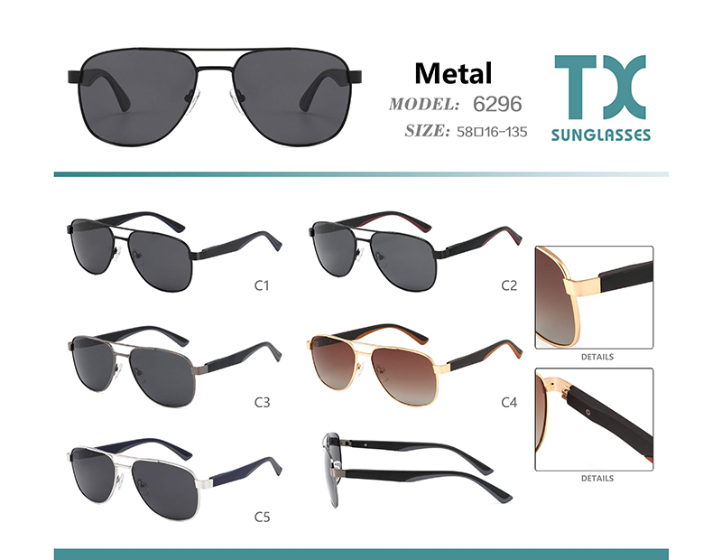Wholesale Metal Sunglasses 6296 Gafas De Sol De Metal 6296 al por mayor