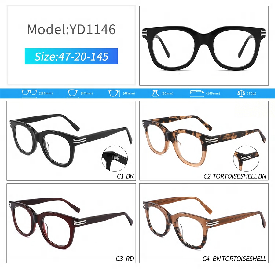 eye glasses frames for women YD1146 monturas de gafas para mujer YD1146