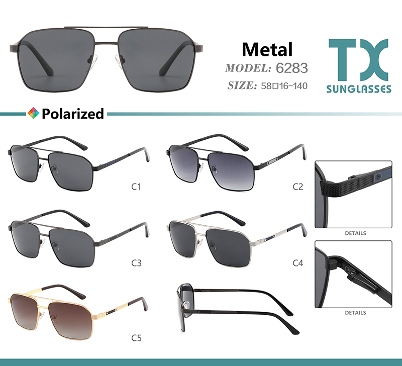 Wholesale Metal Sunglasses 6283 Gafas De Sol De Metal 6283 al por mayor