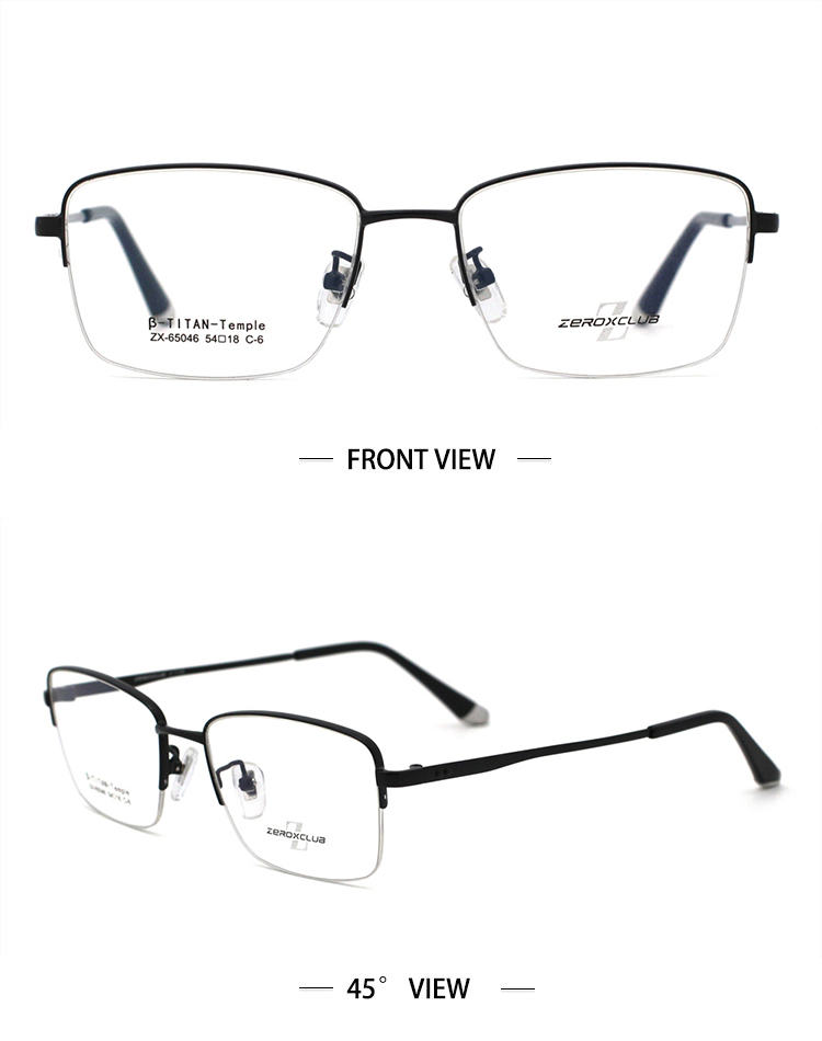 SKU-C6 Gafas de media montura_negro