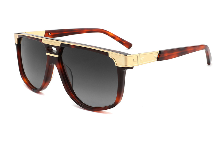 Gafas de sol de metal de acetato-YD1055T