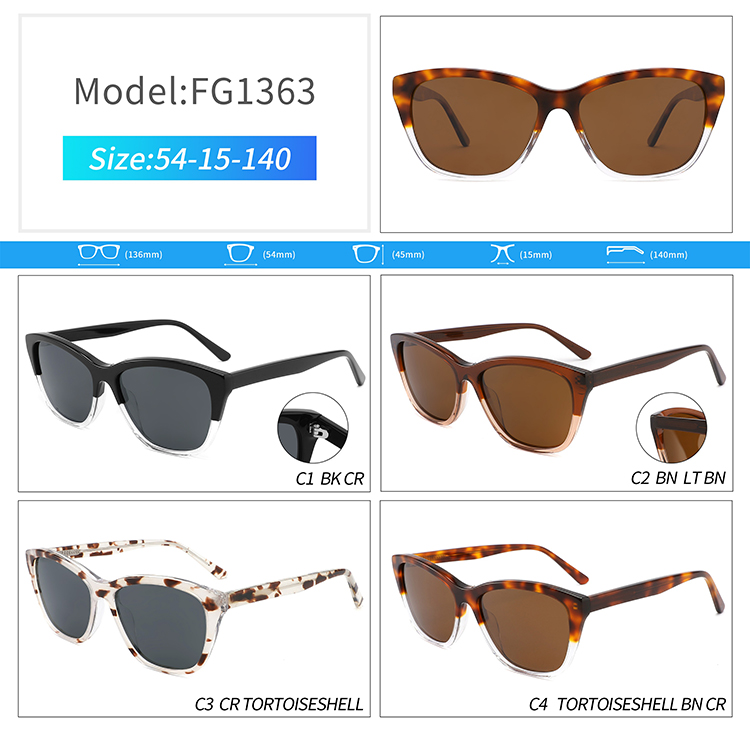 FG1363-gafas de sol de acetato baratas