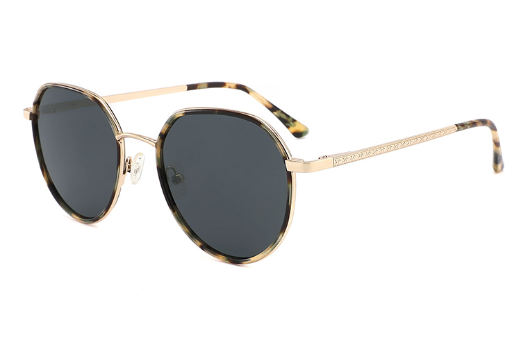 Gafas de sol de metal de acetato-FG1110T