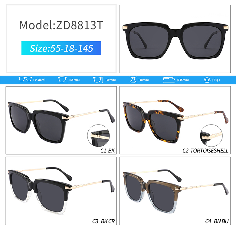 ZD8813-gafas de sol de marca privada al por mayor