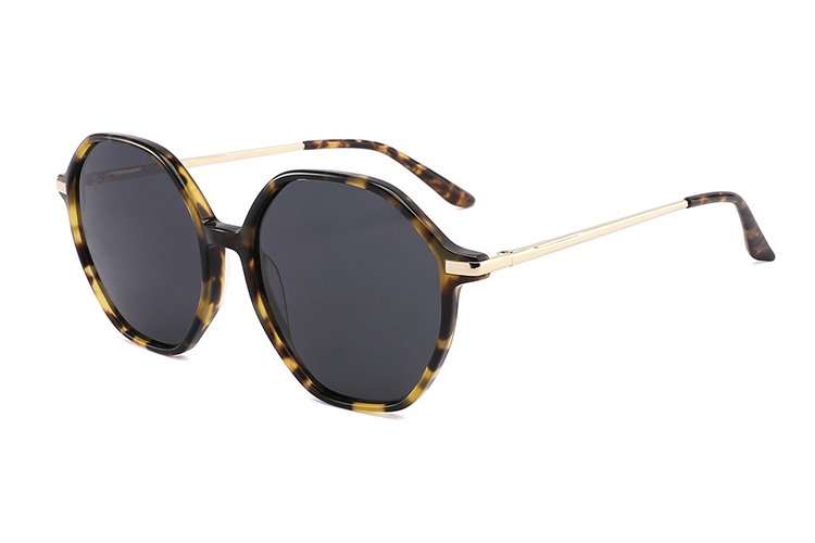 Gafas de sol de metal de acetato-ZD8817T