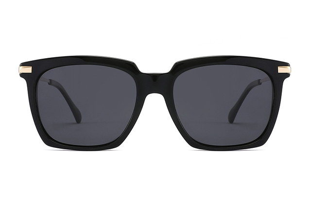 Gafas de sol cuadradas retro de acetato y metal-ZD8813T