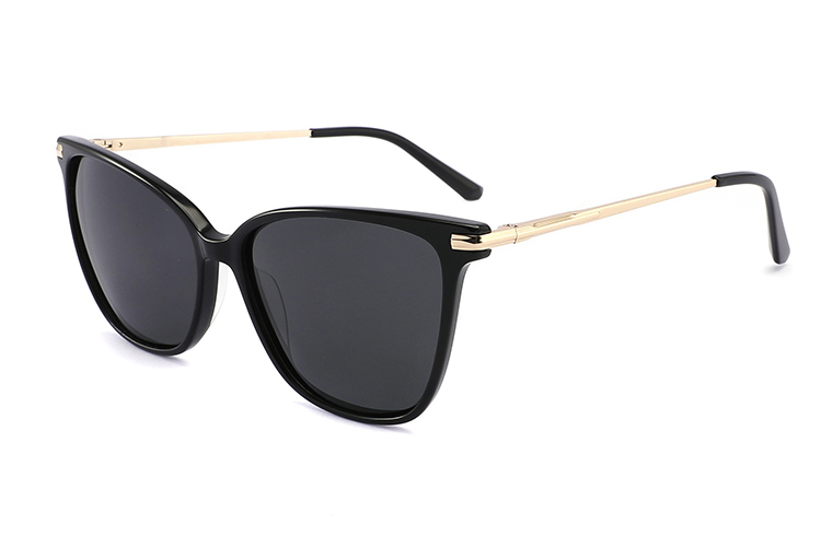 Gafas de sol de metal de acetato-ZD8827T