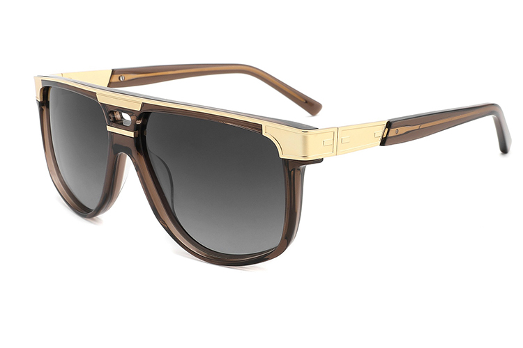 Gafas de sol de metal de acetato-YD1055T