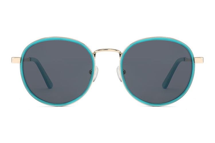 Gafas de sol de metal de acetato-FG1075T