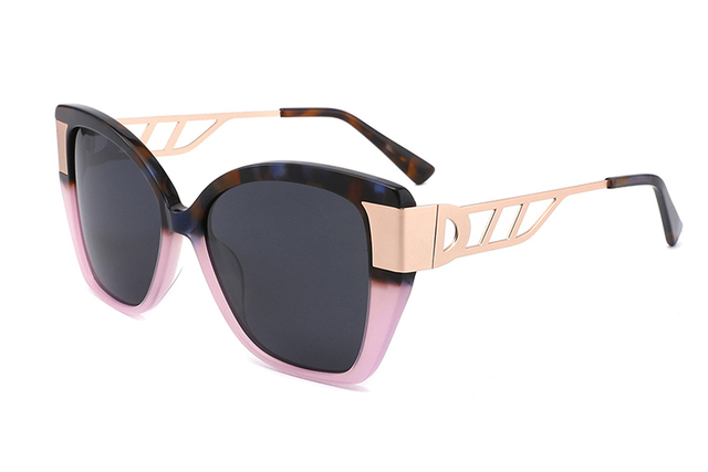 Gafas de sol de metal de acetato-YD1046T