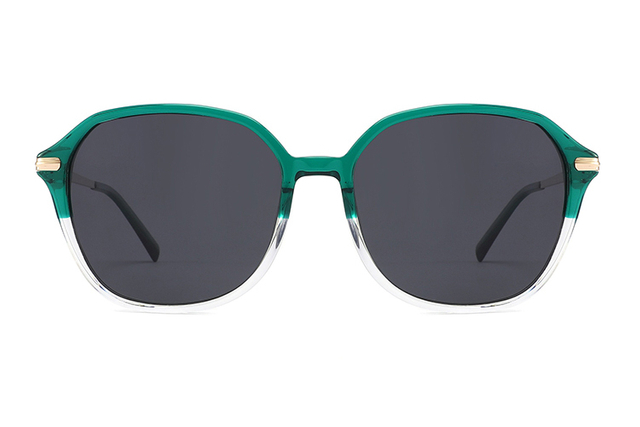 Gafas de sol cuadradas retro de metal y acetato-ZD8819T