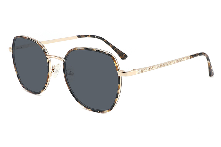 Gafas de sol de metal de acetato-FG1109T