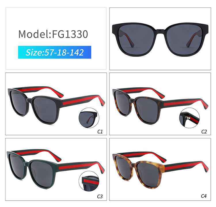 FG1330 - Gafas de sol de acetato hechas a mano.
