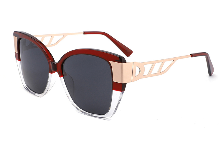 Gafas de sol de metal de acetato-YD1046T