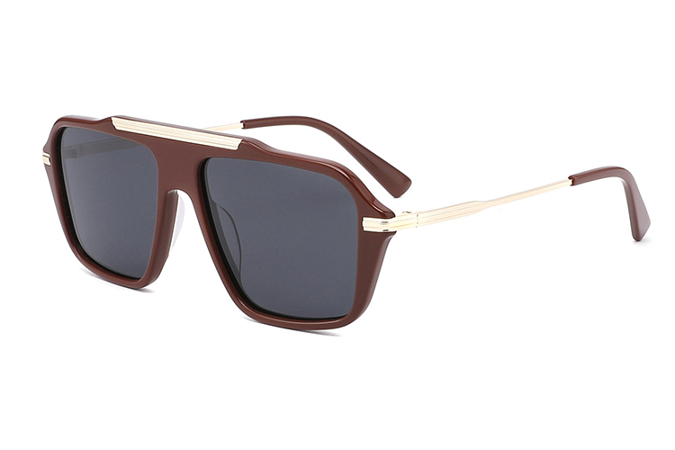 Gafas de sol de metal de acetato-YD1050T