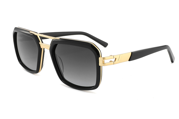 Gafas de sol de metal de acetato-YD1053T