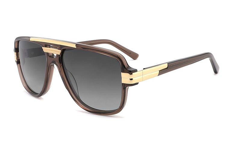 Gafas de sol de metal de acetato-YD1054T