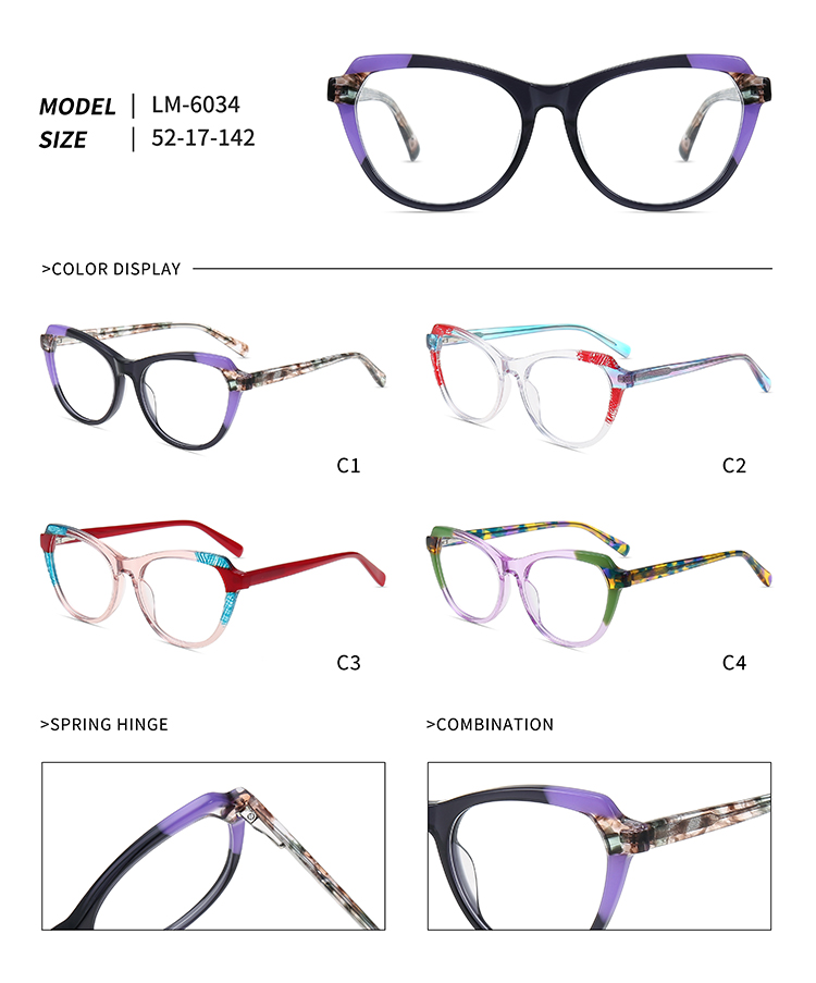 LM-6034 gafas elegantes para mujer