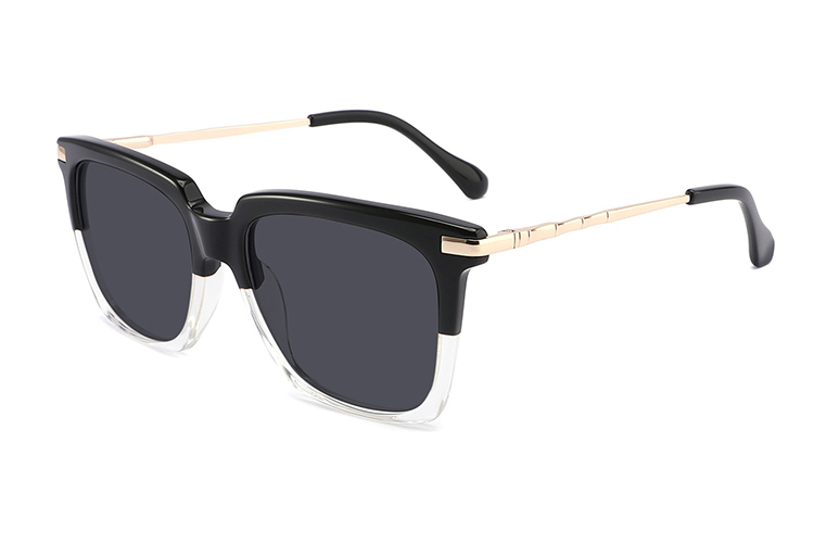 Gafas de sol de metal de acetato-ZD8813T