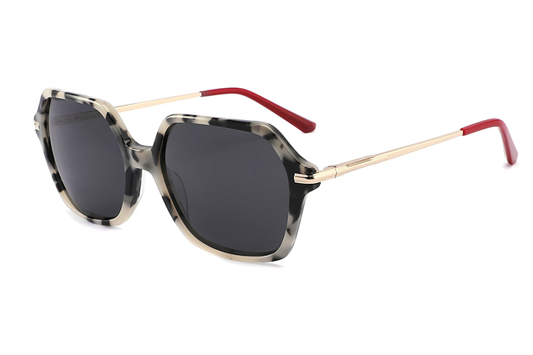 Gafas de sol de metal de acetato-ZD8828T