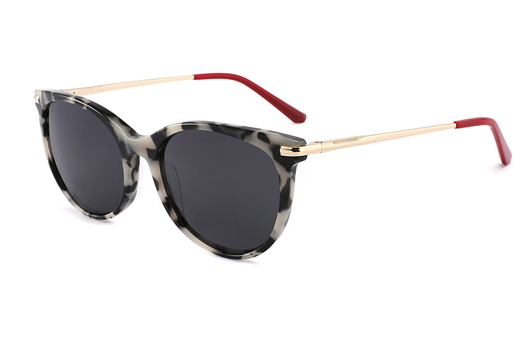 Gafas de sol de metal de acetato-ZD8829T