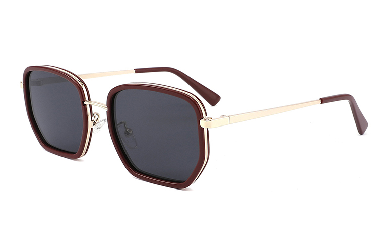 Gafas de sol de metal de acetato-YD1049T