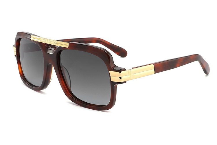 Gafas de sol de metal de acetato-YD1051T